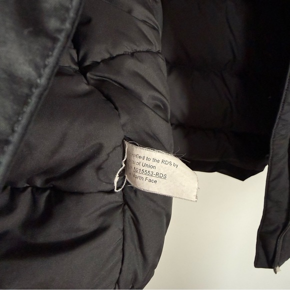 The North Face Mauna Kea Goose Down Jacket Women’s Size Small Black Hooded Parka - Picture 9 of 16